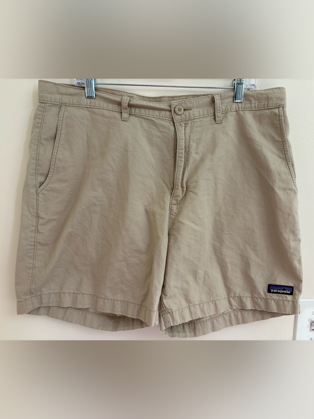 Patagonia Organic Cotton Hemp Shorts Mens 6” Pelican Size 36 Lightweight